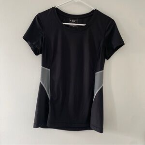 tek gear Black Short-Sleeve Athletic Tee with Gray Panels
